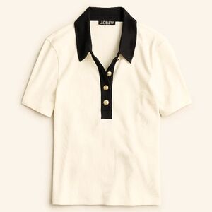 J. Crew Vintage Rib Polo T-shirt